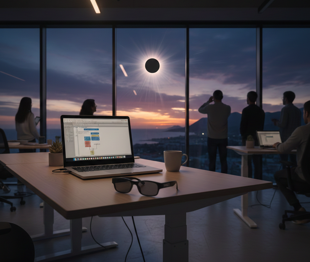 Coworking WorkB Castellón eclipse solar 2026