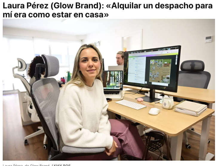 Laura Pérez, Glow Brand, coworker de WorkB Castellón